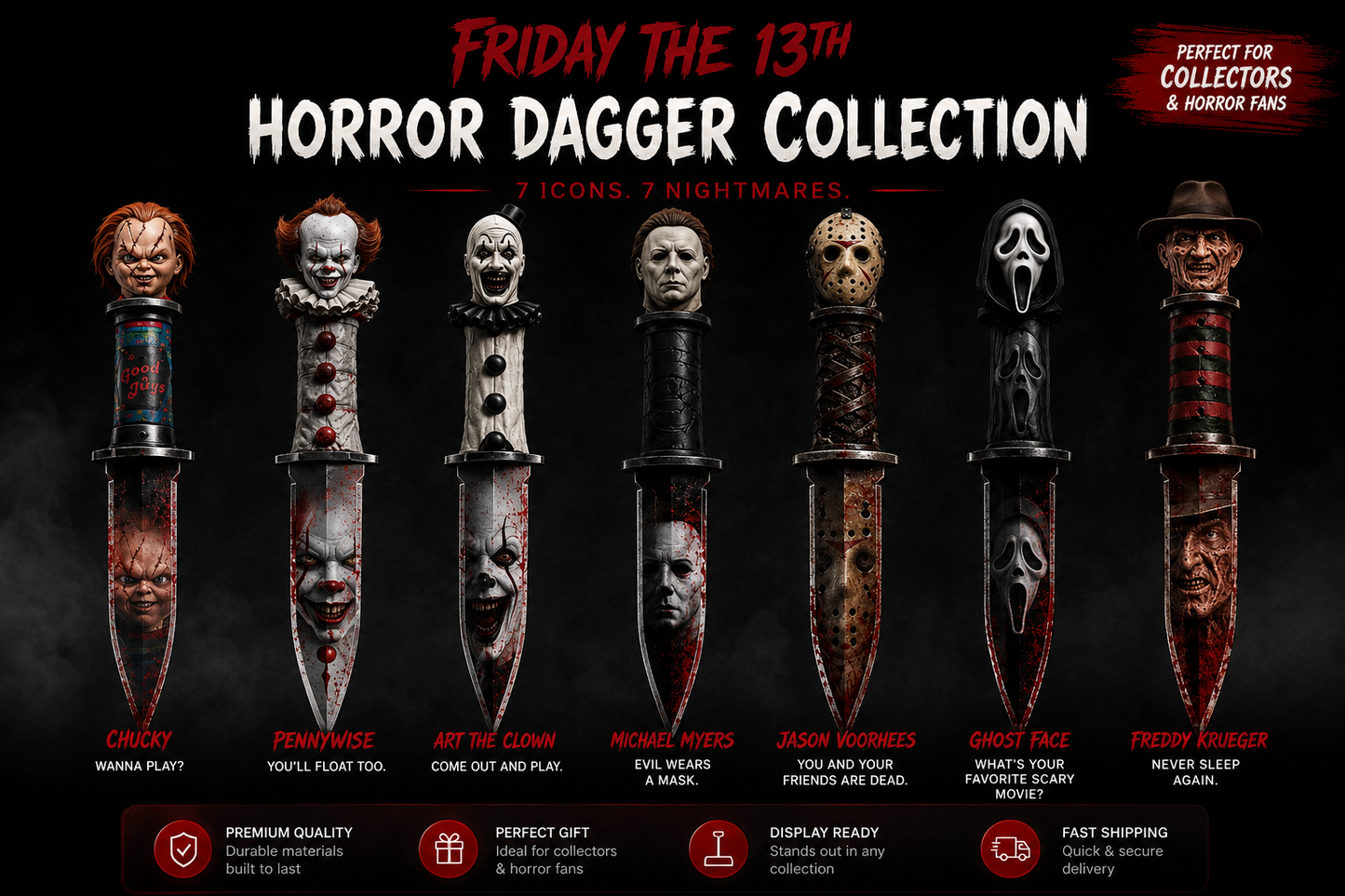 HorrorCreations - The Complete Horror Collector's Dagger Set